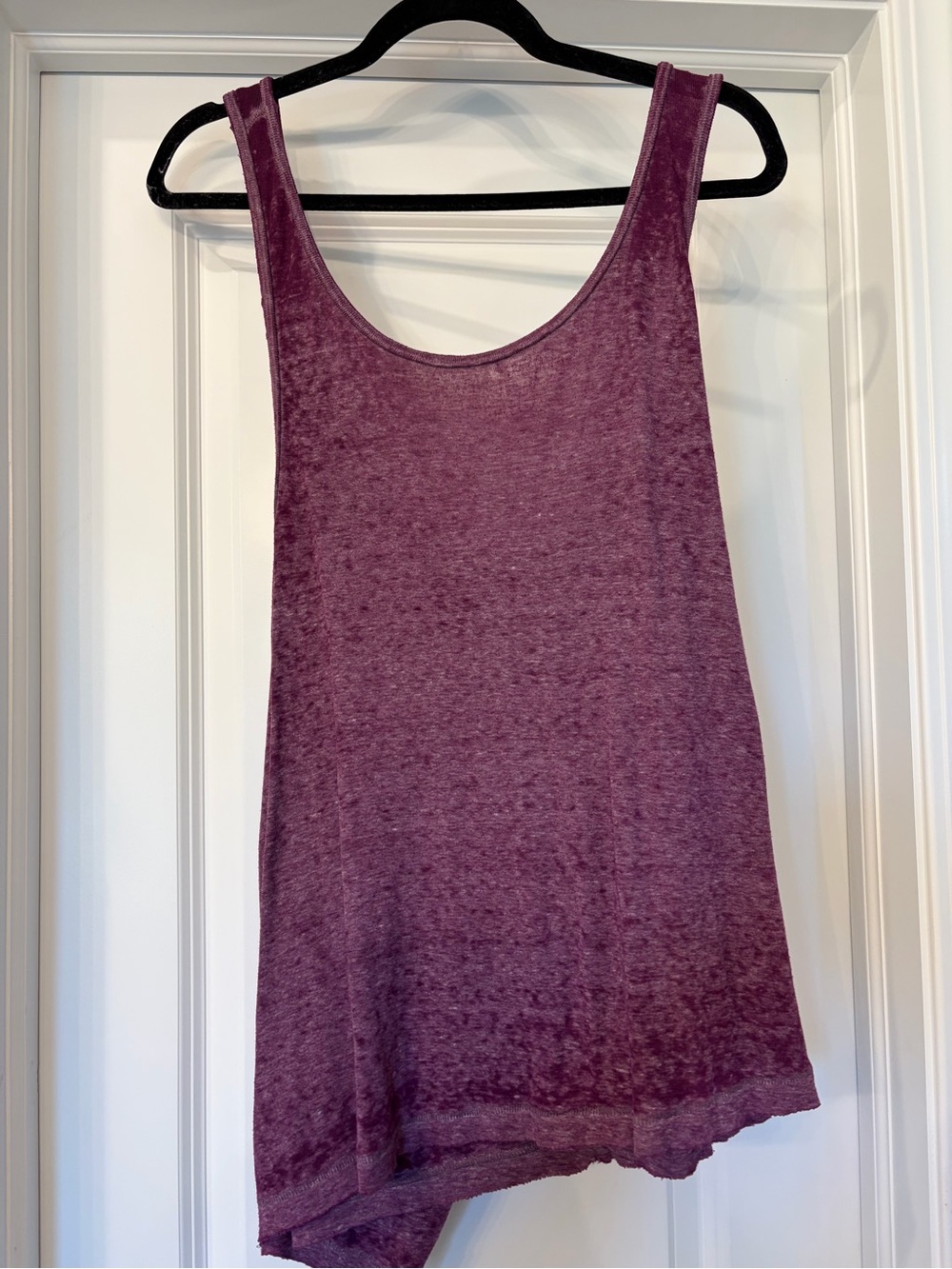 Free People Plum Scoop Neck Tank